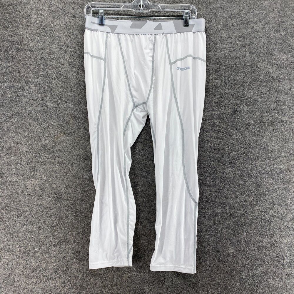 Unbranded Underpants Men 30 White Ankle Skinny Pull On Mid Rise Flat Front